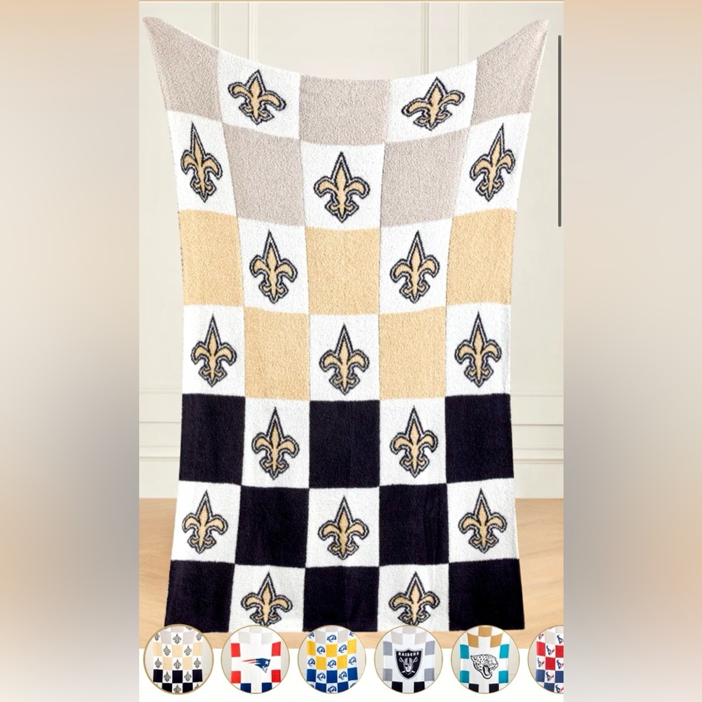NWT NFL NEW ORLEANS SAINTS the Styled Collection Blanket